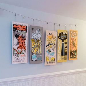 Hanging posters