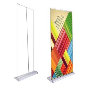 Rollup banner stand