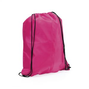 Drawstring Backpack In Soft Polyester - Pink