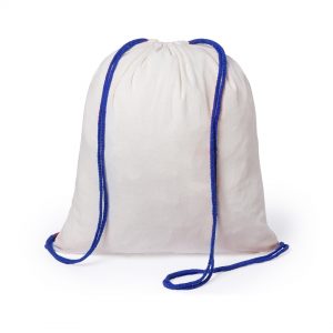 Drawstring Backpack In Nature Line Blue