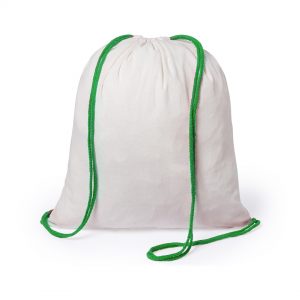 Drawstring Backpack In Nature Line Green