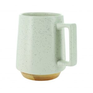 TELAVI - Ceramic Mug With Bamboo Base - White