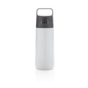 HYDRATE FLASK - Leak Proof Vacuum Lockable Flask-White/Grey