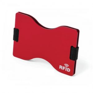 Card Holder With RFID Blocking Technology - Red