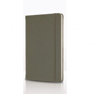 Genuine Leather Notebook - Moss Green