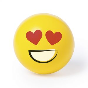 Soft Anti-stress Ball With Fun Emoji Designs - Heart