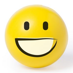 Soft Anti-stress Ball With Fun Emoji Designs - Smile
