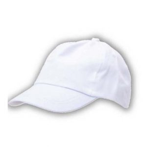 5 Panel Kid Cap In Bright Colors. In 100% Cotton Material - White