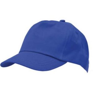 5 Panel Kid Cap In Bright Colors. In 100% Cotton Material - Blue