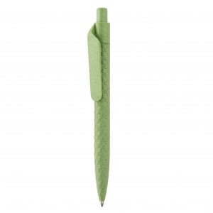 Push Action Ballpen With Wheat Straw - Green