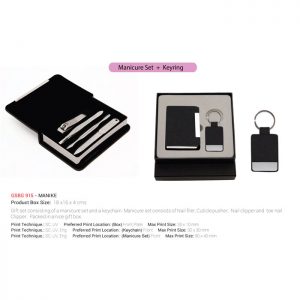 Manike manicure and keychain gift set