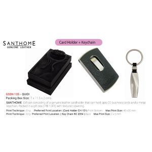 Santhome QUIDI Card Holder + Keychain