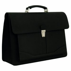 TRITU Office Bag & Padded Pocket for Laptop (Black)