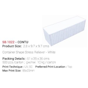 CONTU Container Shape Stress Reliever - White